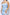Baby Blue Satin Cross Over Midi Split Dress